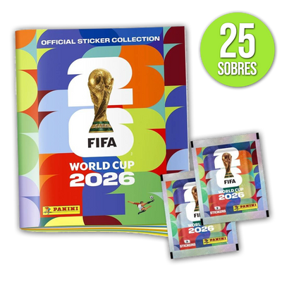 25 Sobres Figuritas + Album Tapa Dura