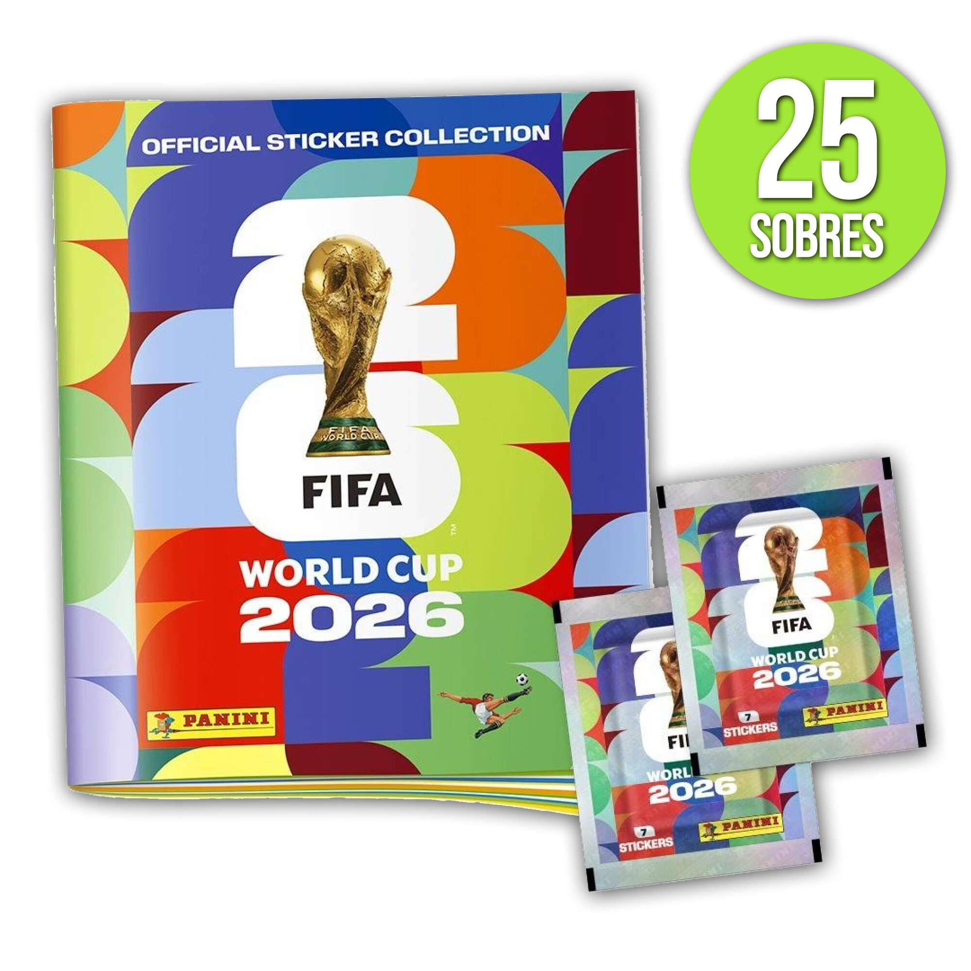 25 Sobres Figuritas + Album Tapa Dura