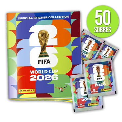 50 Sobres Figuritas + Album Tapa Dura