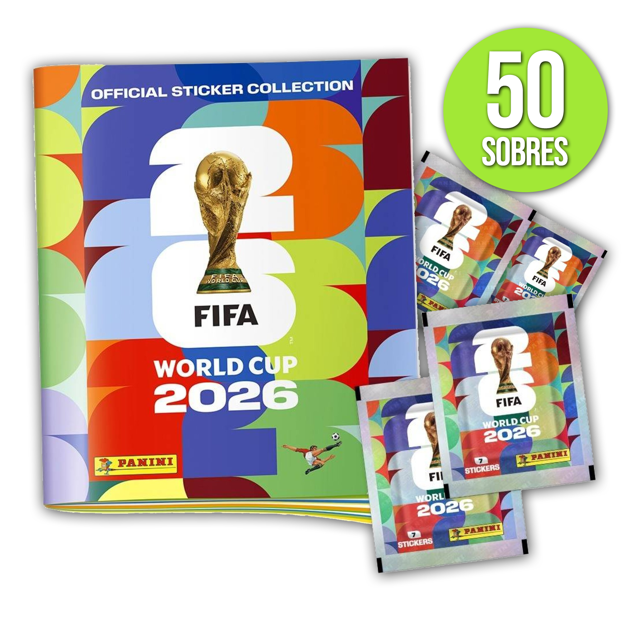 50 Sobres Figuritas + Album Tapa Dura