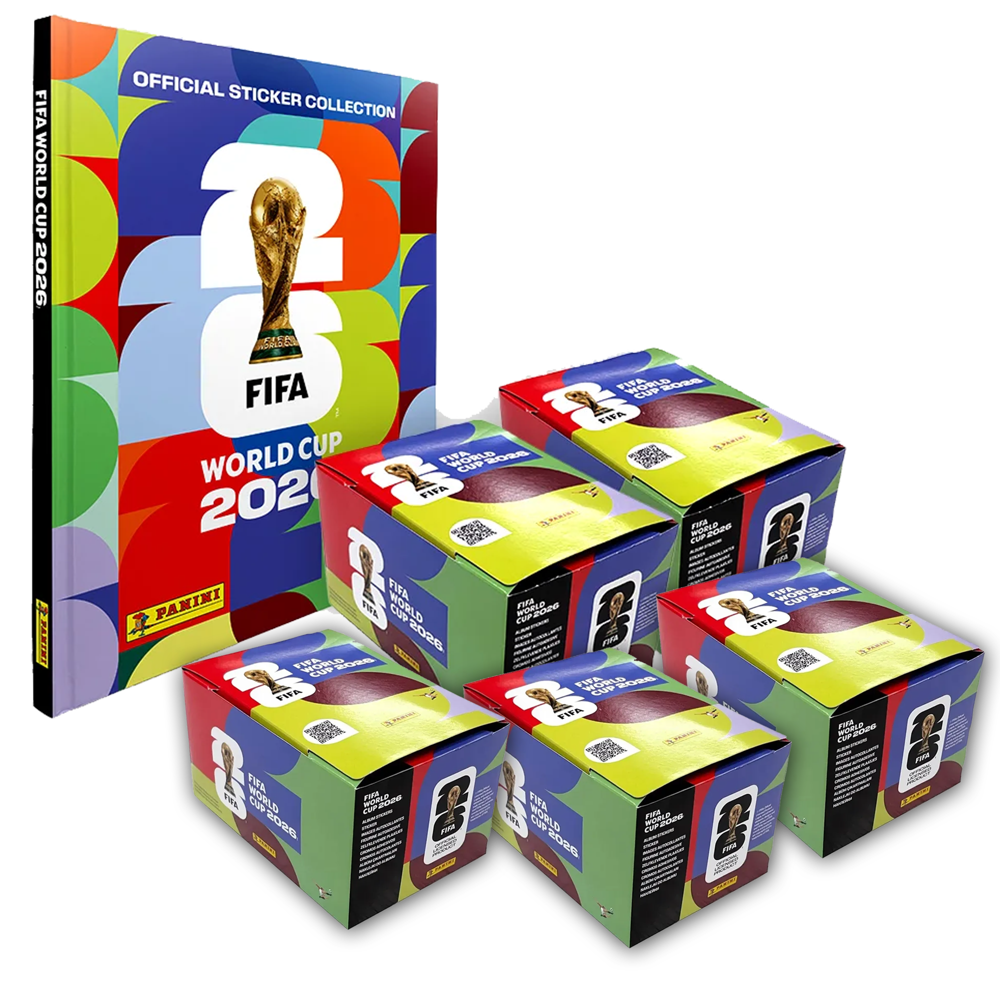 (Pack Revendedor) 5 cajas de 104 sobres c/u + 10 albumes de tapa dura
